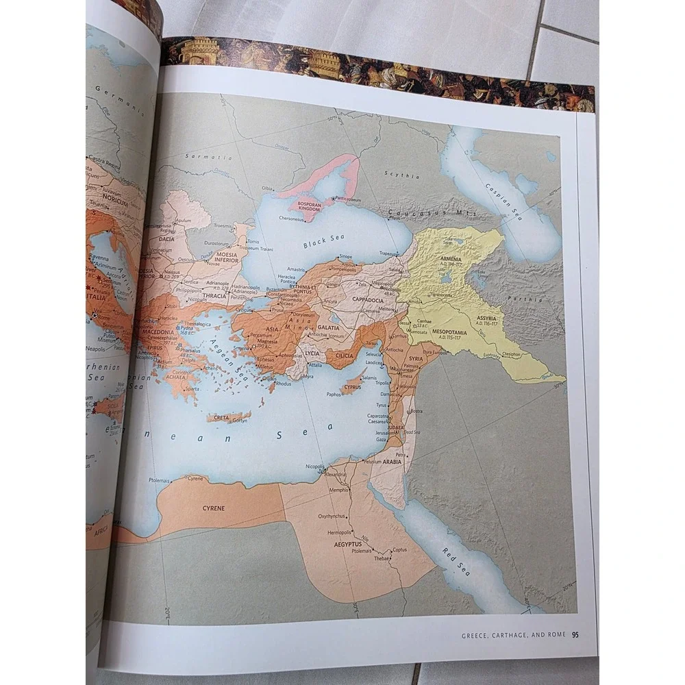 National Geographic‎ Great Empires An Illustrated Atlas Hardcover History Book